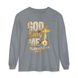 God Saw Me Through It Long Sleeve Tee