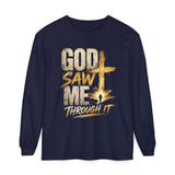 God Saw Me Through It Long Sleeve Tee