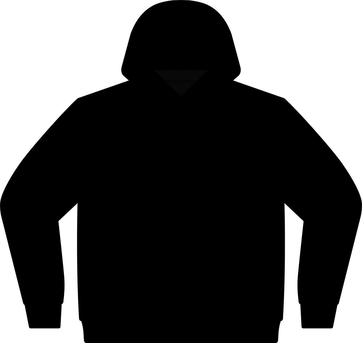 God Loves You Don't Give Up Hoodie back view - oversized faith streetwear fleece by God Sees You Wear