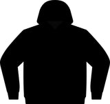 God Loves You Don't Give Up Hoodie back view - oversized faith streetwear fleece by God Sees You Wear