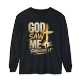 God Saw Me Through It Long Sleeve Tee
